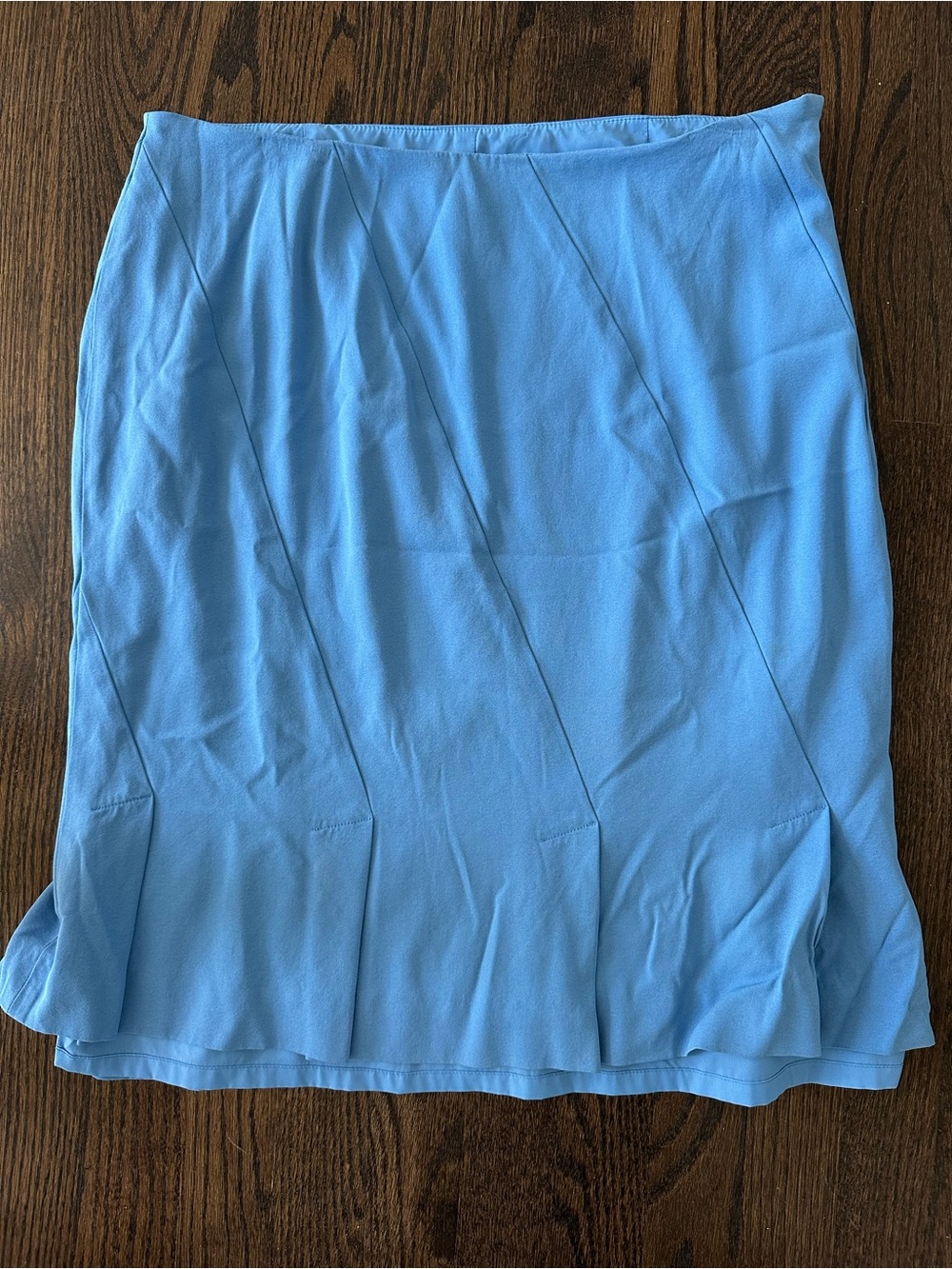Doncaster Sky Blue silk blend Midi Skirt size 12